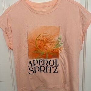 Anthropologie Aperol Spritz Graphic Tee